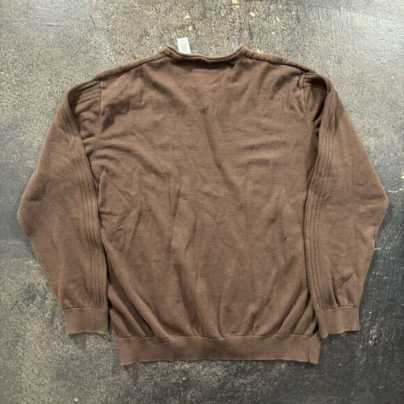 Concepts By Claiborne Sweater Long Sleeve V-Neck Women’s Size Large Brown Color - Picture 7 of 7